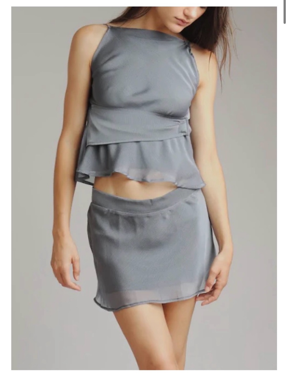 Enduring Kairos Cherie Skirt (Small) + Angelo Top (medium) in Oceano Blue - Picture 3 of 9
